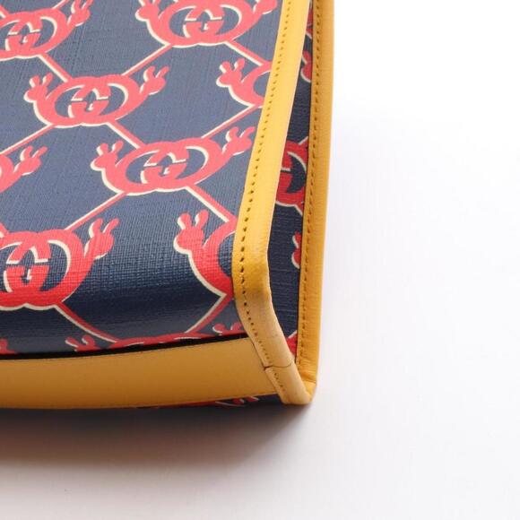 GUCCI Red Leather Tote Bag - Picture 5 of 5